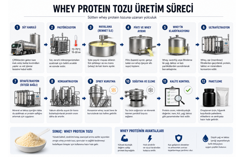 Whey Protein Tozu Nasıl Üretiliyor?