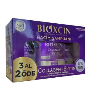 Bioxcin Collagen Biotin Saç Dökülmesine Karşı Şampuan 300 ml- 3 Al 2 Öde
