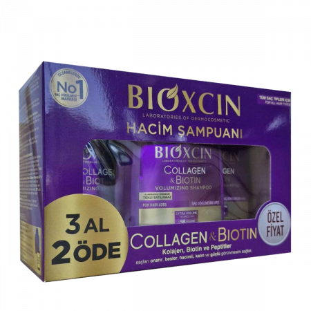 Bioxcin Collagen Biotin Saç Dökülmesine Karşı Şampuan 300 ml- 3 Al 2 Öde