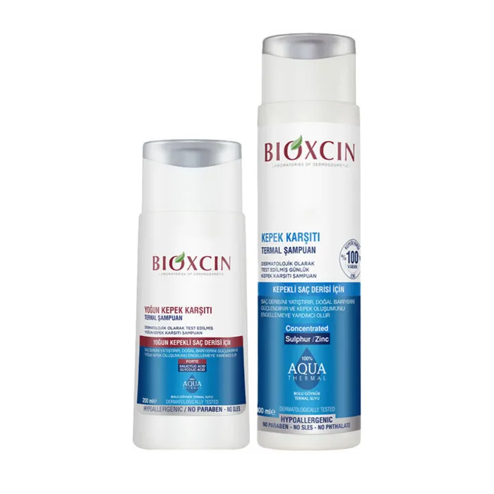 Bioxcin Aqua Thermal Kepek Karşı Etkili Şampuan Seti 200 ml +