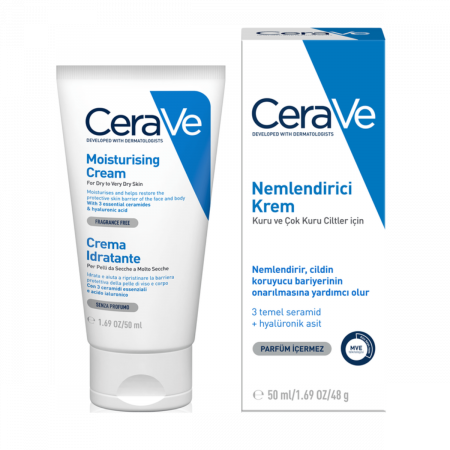Cerave Nemlendirici Krem Kuru ve Çok Kuru Ciltler
