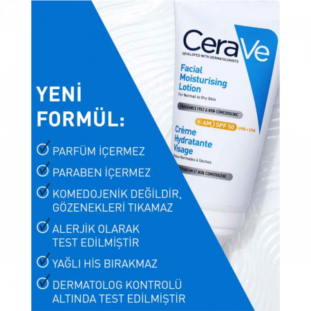 CeraVe SPF50 Nemlendirici Yüz Kremi