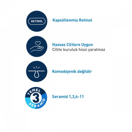 CeraVe Tüm Cilt Tipleri için Yenileyici Retinol Serum