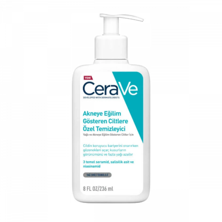 CeraVe Yağlı Ve Akneye Eğilimli Ciltler İçin Yüz Temizleme Jeli