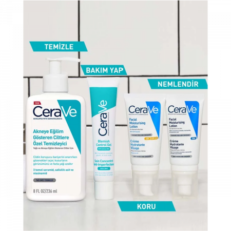 CeraVe Yağlı Ve Akneye Eğilimli Ciltler İçin Yüz Temizleme Jeli