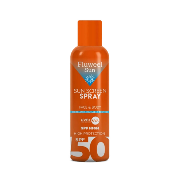 FLUWEEL SUN SCREEN SPRAY FACE & BODY 50+SPF 200ML