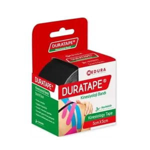 Duratape Kinesiyoloji Bandı 5cm X 5cm Siyah