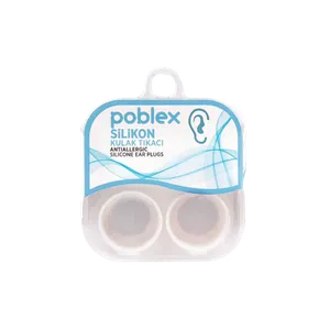 Poblex Silikon Kulak Tıkacı 2'li