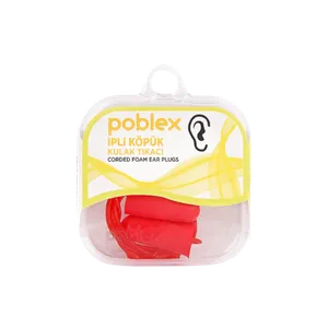 Poblex İpli Köpük Kulak Tıkacı
