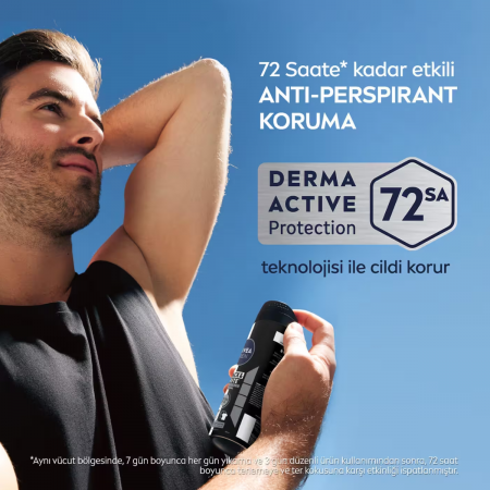 Nivea Men Sprey Deodorant Black White Invisible Original