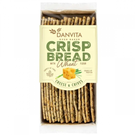Danvita Crisp Bread Peynirli ve Frenk Soğanlı Kraker 130 g