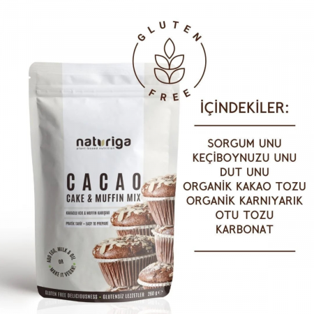 Naturiga Kakaolu Kek & Muffin Karışımı