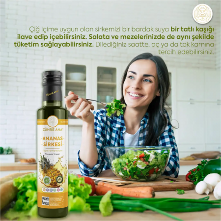 Zühre Ana Ananas Sirkesi Doğal Fermantasyon