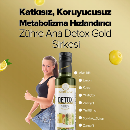 Zühre Ana Detox Gold Sirkesi Doğal Fermantasyon