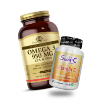 Solgar Omega 3 100 Kapsül + Suda C Vitamin 60 Kapsül Kampanyası