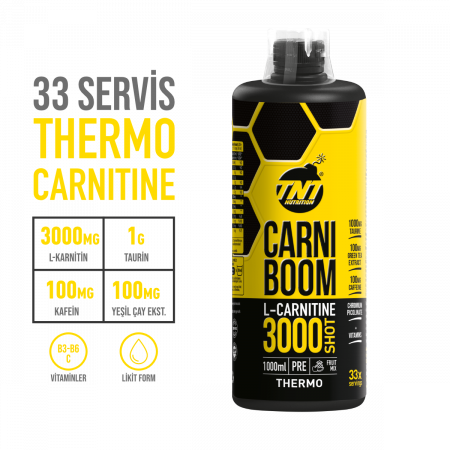 TNT Carniboom L-Carnitine 3000 mg 1000 Ml 2 Adet