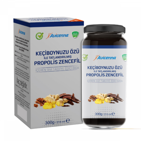 Avicenna Keçiboynuzu Özü ile Tatlandırılmış Propolis Zencefil