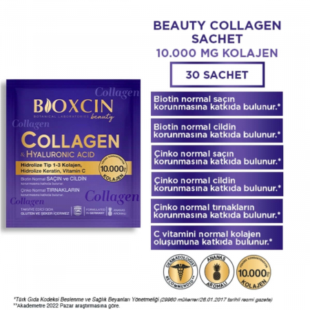 Bioxcin Beauty Collagen Hyaluronic Acid Ananas Aromalı