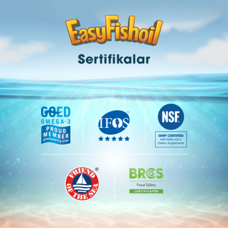 Easy Fish Oil Portakal ve Limon Aromalı Balık Yağı ve D Vitamini Çiğnenebilir