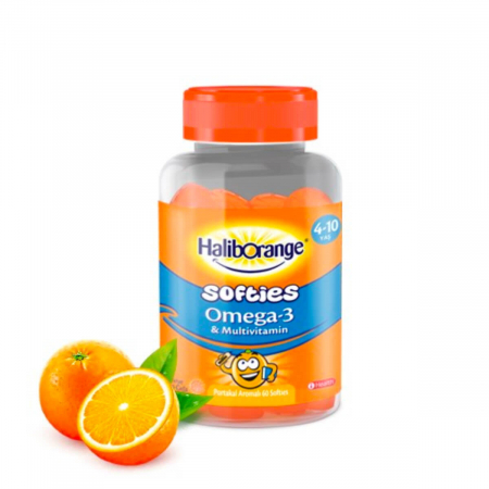 Haliborange Portakal Aromalı Omega 3 & Multivitamin Softies