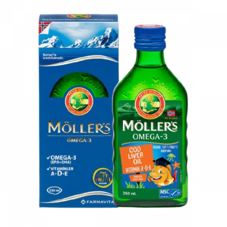 Möllers Omega-3 Balık Yağı Sıvı Formu