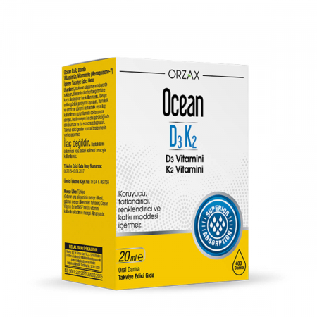 Ocean Vitamin D3 K2 Damla 20 mL