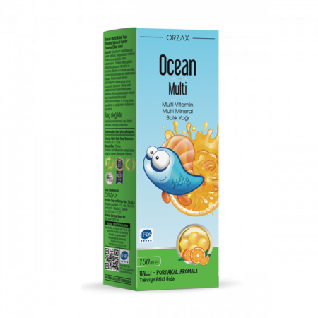Ocean Multi Vitamin ve Balık Yağı Ballı Portakal 150 mL