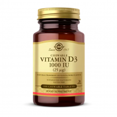 Solgar Vitamin D3 Cheaweble 1000 IU