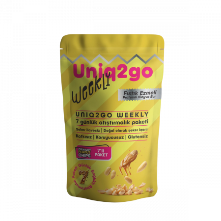Uniq2go Weekly Fıstık Ezmeli Proteinli Meyve Bar 50 gr