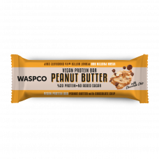 Waspco Fıstık Ezmeli ve Çikolata Parçalı Vegan Protein Bar 40 Gr