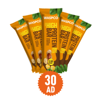 Waspco Yer Fıstık ve Kakaolu Protein Bar 50 Gr 30 Adet