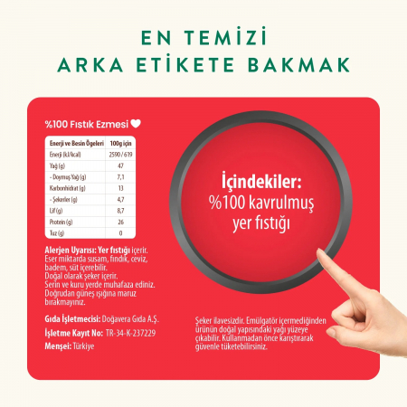 Wefood Fıstık Ezmesi %100 Sade