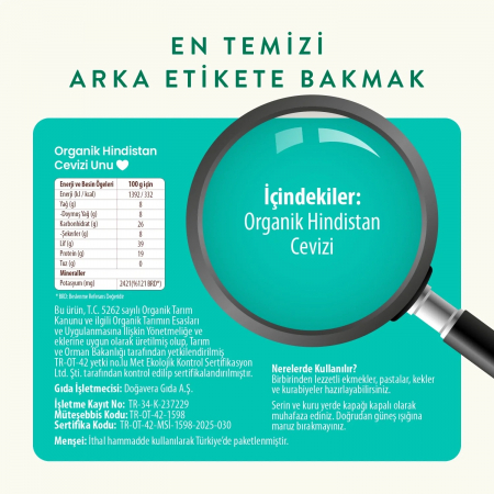 Wefood Organik Hindistan Cevizi Unu