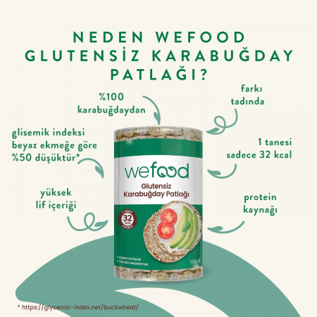 Wefood Glutensiz Karabuğday Patlağı