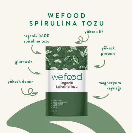 Wefood Organik Spirulina Tozu