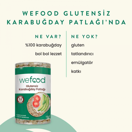 Wefood Glutensiz Karabuğday Patlağı