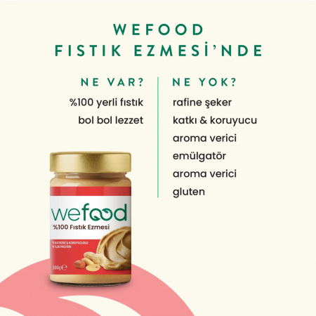 Wefood Fıstık Ezmesi %100 Sade