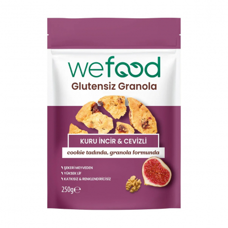 Wefood Glutensiz Granola Kuru İncir & Cevizli