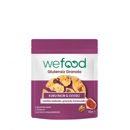 Wefood Glutensiz Granola Kuru İncir & Cevizli