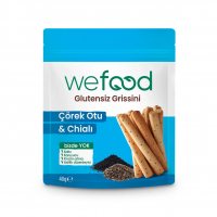 Wefood Glutensiz Grissini Çörek Otu & Chialı
