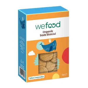 Wefood Kids Organik Sade Tereyağlı Bisküvi