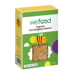 Wefood Kids Organik Tam Buğday Bisküvi