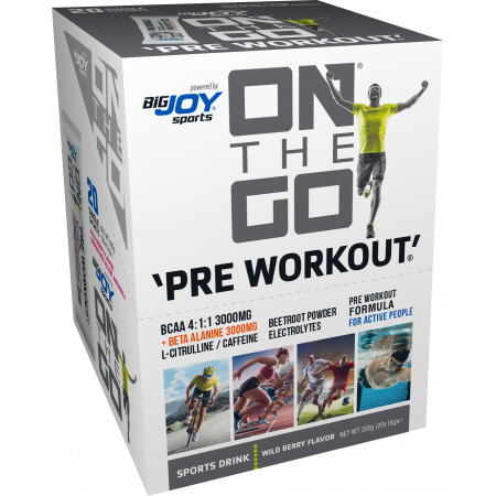 On The Go Pre Workout Sports Drink 15 Gr x