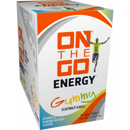 On The Go Energy Gummy Karışık Aromalı 30g