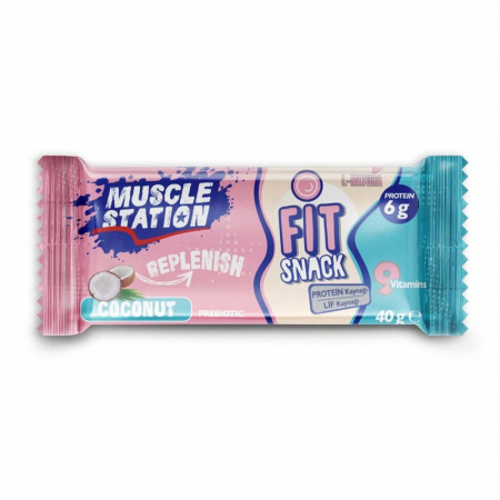 Muscle Station Fit Snack Protein Bar Coconut 40 Gr